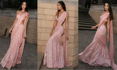 Lisa Haydon's Shimmering Saree Ensemble Provides Ideal Inspiration for a Stylish Summer Wedding | Latest Fashion Trends