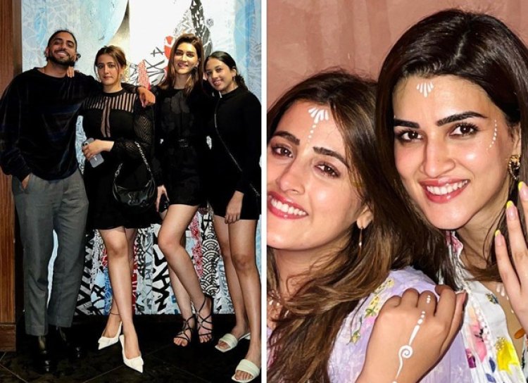 "Bollywood Star Kriti Sanon Shares Birthday Celebration Snaps with Sister Nupur and Friends"