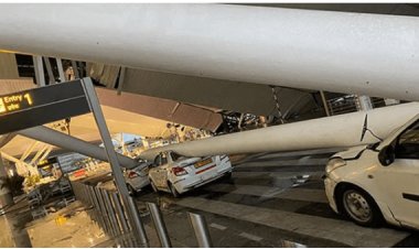 Roof Collapse at Delhi Airport Terminal 1 Kills One, 6 injured Departures Halted