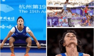 Indian athletes, including Vinesh Phogat and Mirabai Chanu, are competing for medals in wrestling and weightlifting.