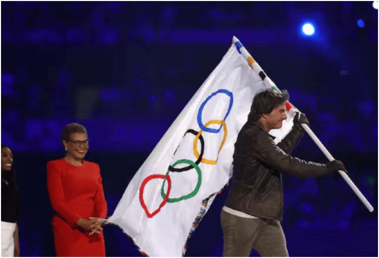 Paris Bids Farewell to 2024 Summer Olympics: Tom Cruise Passes the Olympic Flag to LA.